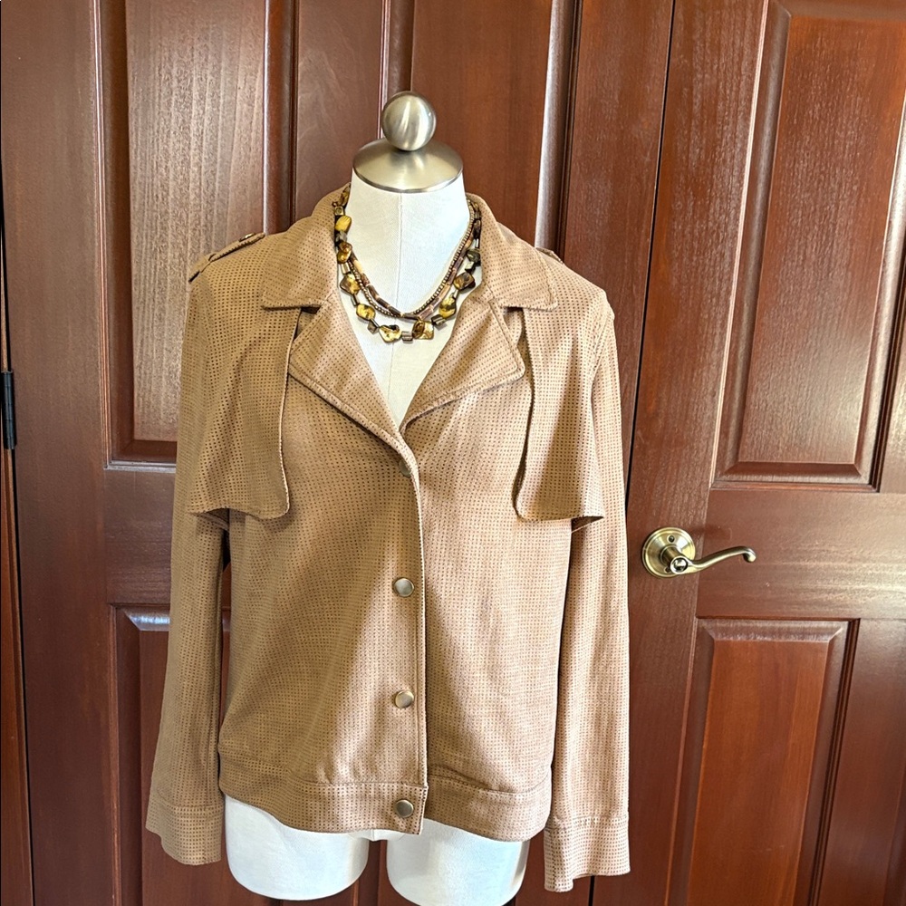 Chico's Light Brown Trench Coat